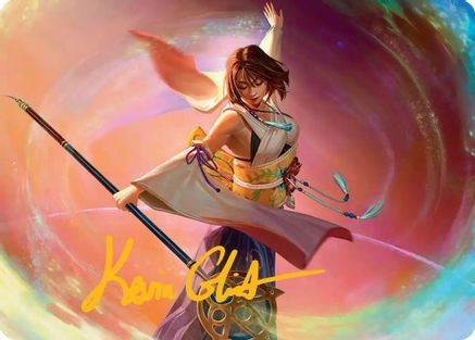 Yuna, Grand Summoner Art Card (Gold-Stamped Signature) |  (022) [Art Series: FINAL FANTASY]
