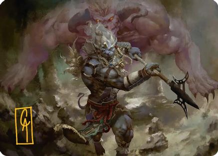 Kimahri, Valiant Guardian Art Card (Gold-Stamped Signature) |  (029) [Art Series: FINAL FANTASY]