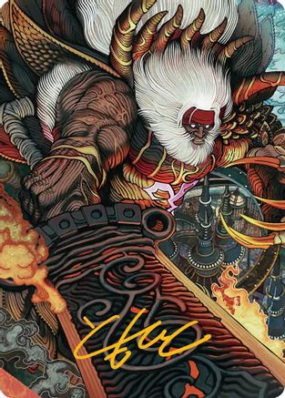 Braska's Final Aeon Art Card (Gold-Stamped Signature) |  (039) [Art Series: FINAL FANTASY]