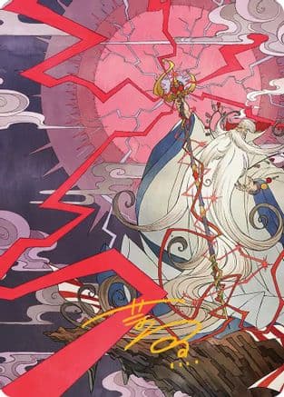 Summon: Esper Ramuh Art Card (Gold-Stamped Signature) |  (040) [Art Series: FINAL FANTASY]