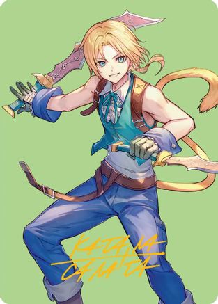 Zidane, Tantalus Thief Art Card (Gold-Stamped Signature) |  (049) [Art Series: FINAL FANTASY]
