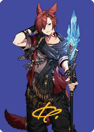 G'raha Tia, Scion Reborn Art Card (51) (Gold-Stamped Signature) |  (051) [Art Series: FINAL FANTASY]