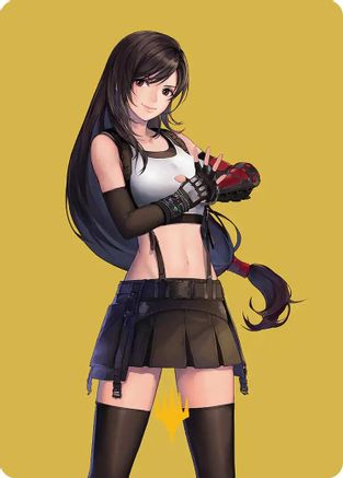Tifa, Martial Artist Art Card (Gold-Stamped Planeswalker Symbol) |  (052) [Art Series: FINAL FANTASY]