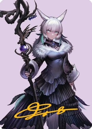 Y'shtola, Night's Blessed Art Card (53) (Gold-Stamped Signature) |  (053) [Art Series: FINAL FANTASY]