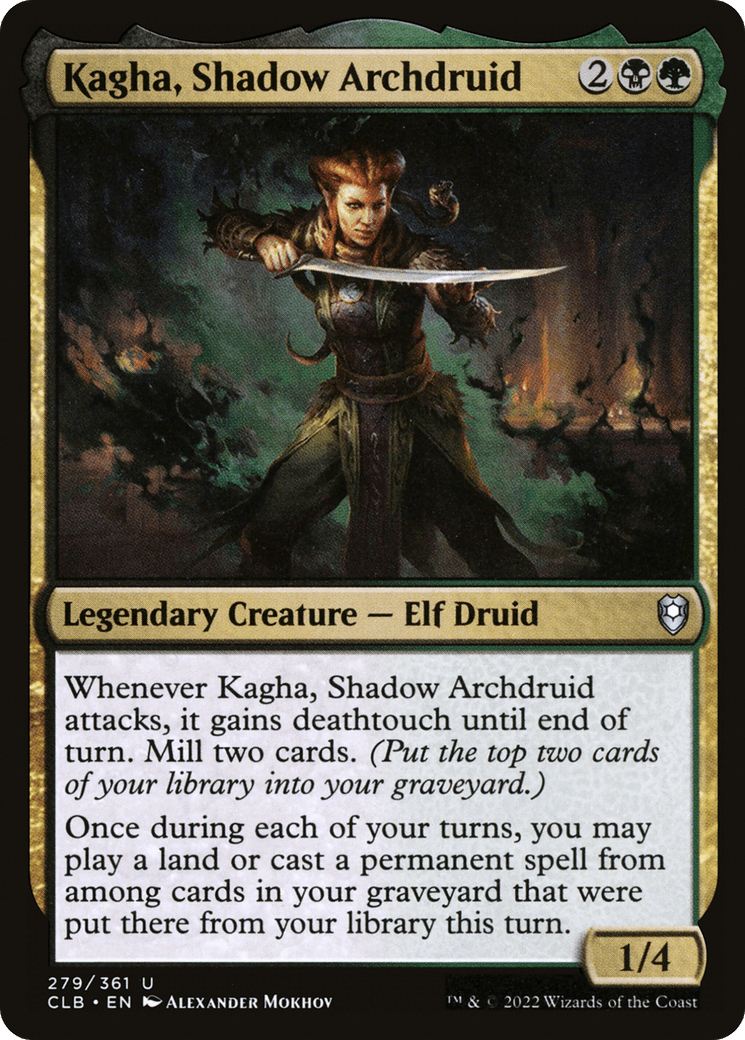 Kagha, Shadow Archdruid [Commander Legends: Battle for Baldur's Gate] Foil