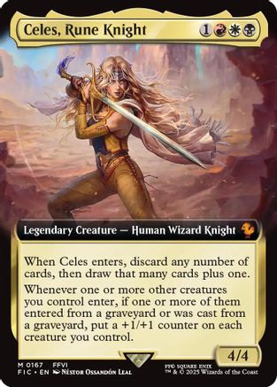 Celes, Rune Knight (Extended Art) (167) [Commander: FINAL FANTASY]
