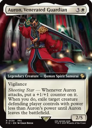 Auron, Venerated Guardian (Extended Art) (130) [Commander: FINAL FANTASY]