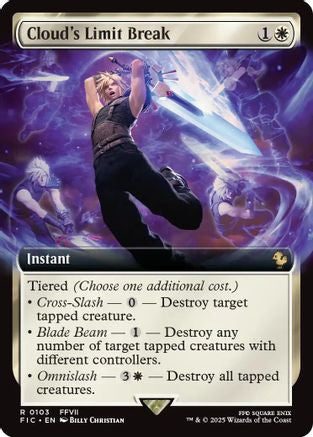 Cloud's Limit Break (Extended Art) (103) [Commander: FINAL FANTASY]  Foil