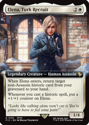 Elena, Turk Recruit (Extended Art) (133) [Commander: FINAL FANTASY]  Foil