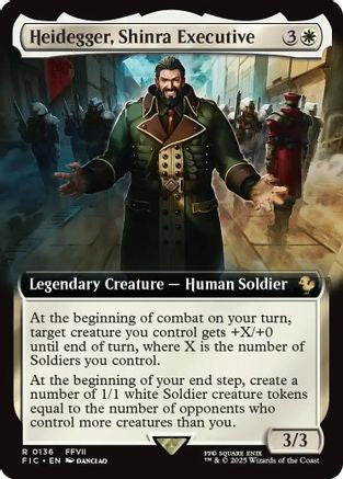 Heidegger, Shinra Executive (Extended Art) (136) [Commander: FINAL FANTASY]