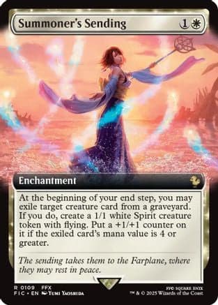 Summoner's Sending (Extended Art) (109) [Commander: FINAL FANTASY]  Foil