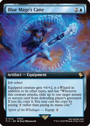 Blue Mage's Cane (Extended Art) (112) [Commander: FINAL FANTASY]