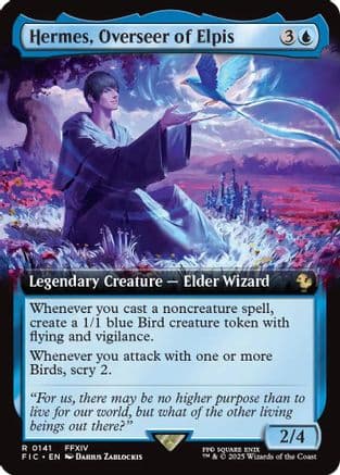 Hermes, Overseer of Elpis (Extended Art) (141) [Commander: FINAL FANTASY]  Foil