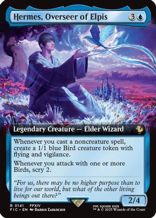 Hermes, Overseer of Elpis (Extended Art) (141) [Commander: FINAL FANTASY]  Foil