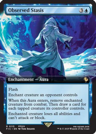 Observed Stasis (Extended Art) (113) [Commander: FINAL FANTASY]