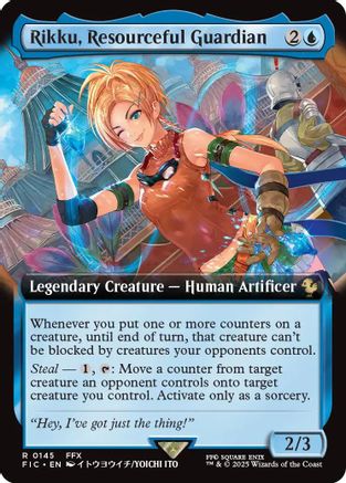 Rikku, Resourceful Guardian (Extended Art) (145) [Commander: FINAL FANTASY]  Foil