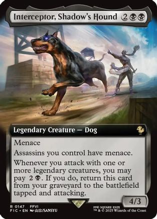 Interceptor, Shadow's Hound (Extended Art) (147) [Commander: FINAL FANTASY]