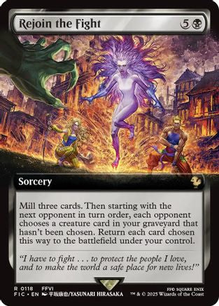 Rejoin the Fight (Extended Art) (118) [Commander: FINAL FANTASY]