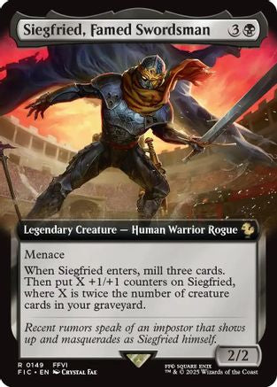 Siegfried, Famed Swordsman (Extended Art) (149) [Commander: FINAL FANTASY]  Foil