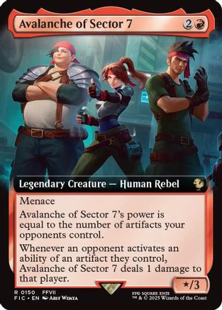 Avalanche of Sector 7 (Extended Art) (150) [Commander: FINAL FANTASY]