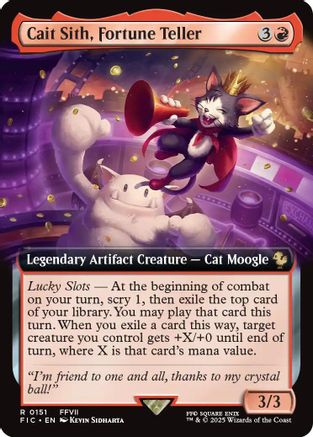 Cait Sith, Fortune Teller (Extended Art) (151) [Commander: FINAL FANTASY]