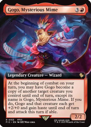 Gogo, Mysterious Mime (Extended Art) (153) [Commander: FINAL FANTASY]