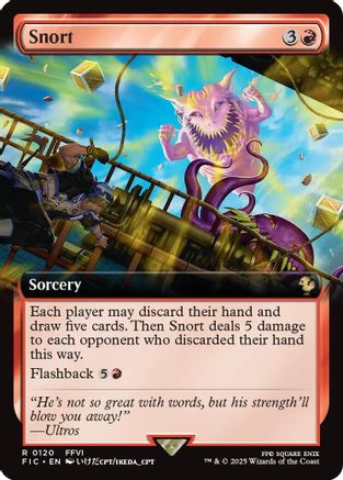 Snort (Extended Art) (120) [Commander: FINAL FANTASY]