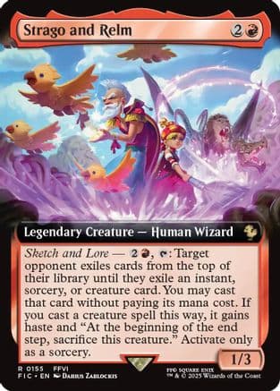 Strago and Relm (Extended Art) (155) [Commander: FINAL FANTASY]