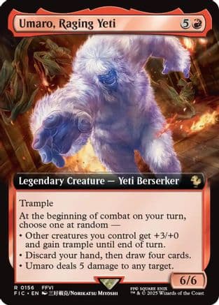 Umaro, Raging Yeti (Extended Art) (156) [Commander: FINAL FANTASY]