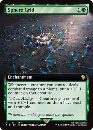 Sphere Grid (Extended Art) (123) [Commander: FINAL FANTASY]  Foil