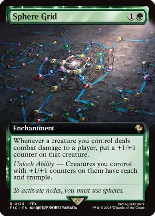Sphere Grid (Extended Art) (123) [Commander: FINAL FANTASY]  Foil