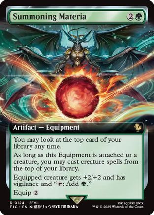 Summoning Materia (Extended Art) (124) [Commander: FINAL FANTASY]