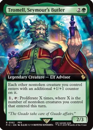 Tromell, Seymour's Butler (Extended Art) (162) [Commander: FINAL FANTASY]  Foil