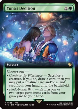 Yuna's Decision (Extended Art) (125) [Commander: FINAL FANTASY]
