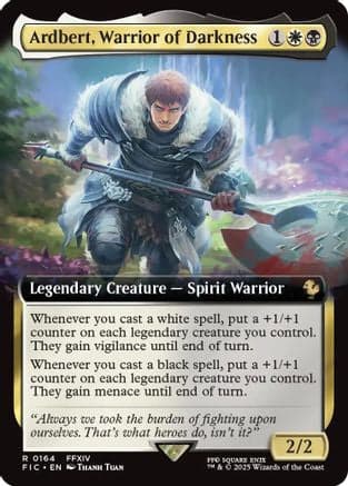 Ardbert, Warrior of Darkness (Extended Art) (164) [Commander: FINAL FANTASY]