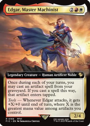 Edgar, Master Machinist (Extended Art) (169) [Commander: FINAL FANTASY]