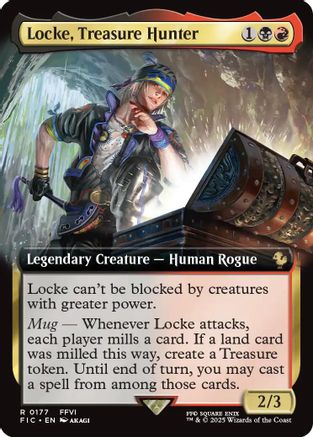 Locke, Treasure Hunter (Extended Art) (177) [Commander: FINAL FANTASY]  Foil