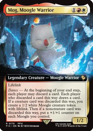 Mog, Moogle Warrior (Extended Art) (179) [Commander: FINAL FANTASY]  Foil