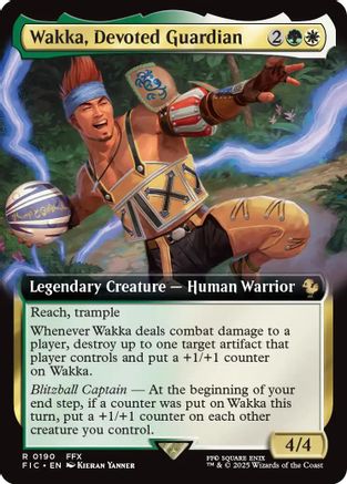 Wakka, Devoted Guardian (Extended Art) (190) [Commander: FINAL FANTASY]  Foil