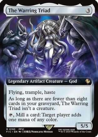 The Warring Triad (Extended Art) (193) [Commander: FINAL FANTASY]