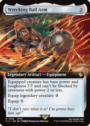 Wrecking Ball Arm (Extended Art) (128) [Commander: FINAL FANTASY]