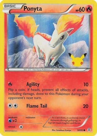 Ponyta (UK Exclusive Promo) 014- Miscellaneous Cards & Products Holofoil