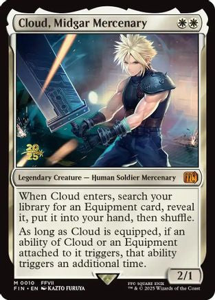 Cloud, Midgar Mercenary (010) [Prerelease Cards]  Foil
