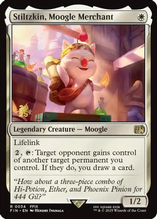 Stiltzkin, Moogle Merchant (034) [Prerelease Cards]  Foil