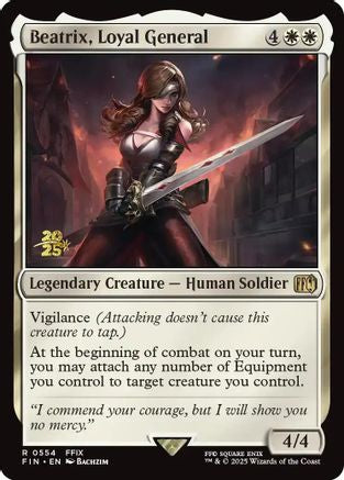 Beatrix, Loyal General (554) [Prerelease Cards]  Foil