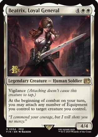 Beatrix, Loyal General (554) [Prerelease Cards]  Foil