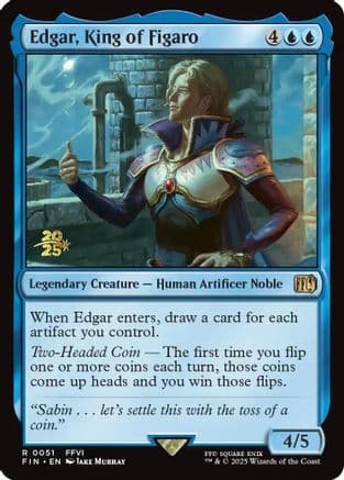 Edgar, King of Figaro (051) [Prerelease Cards]  Foil