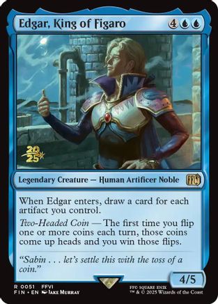 Edgar, King of Figaro (051) [Prerelease Cards]  Foil