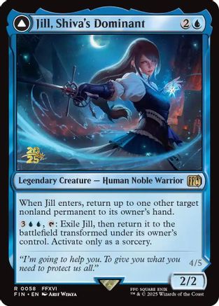 Jill, Shiva's Dominant (058) [Prerelease Cards]  Foil