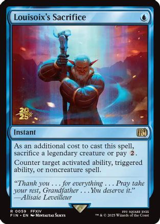 Louisoix's Sacrifice (059) [Prerelease Cards]  Foil
